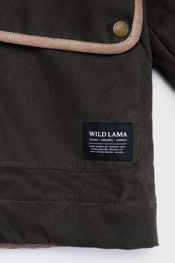 Chaqueta Reda Wax Orgánica Verde Mujer