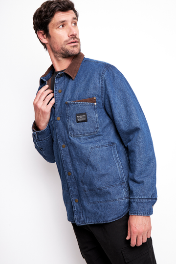Chaqueta Roble Orgánica Denim Hombre - 0