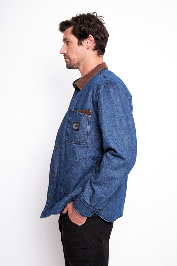 Chaqueta Roble Orgánica Denim Hombre
