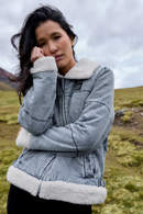 Chaqueta Sur Puffa Orgánica Denim Mujer-1