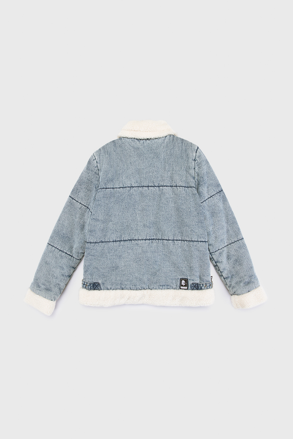 Chaqueta Sur Puffa Orgánica Denim Mujer