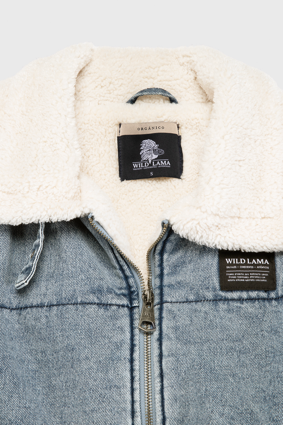 Chaqueta Sur Puffa Orgánica Denim Mujer