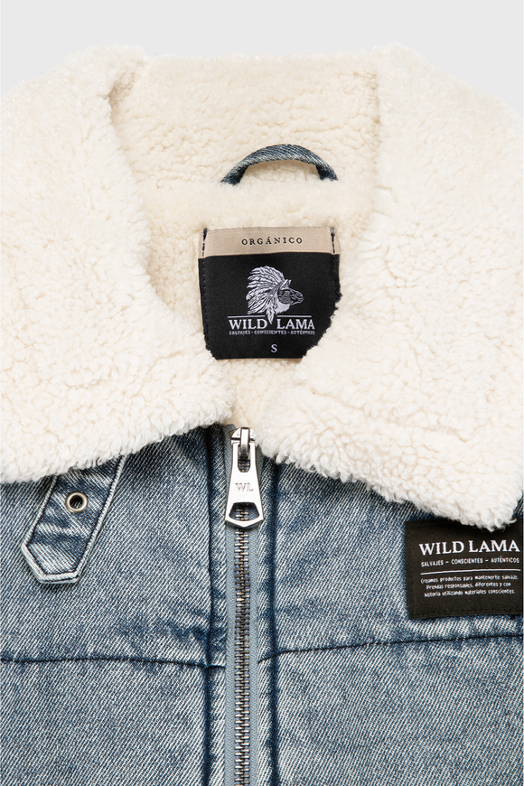 Chaqueta Sur Puffa Orgánica Denim Mujer