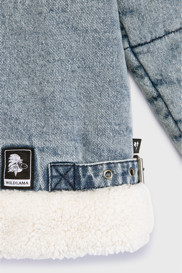 Chaqueta Sur Puffa Orgánica Denim Mujer