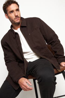 Chaqueta Sven Orgánica Café Hombre - 0