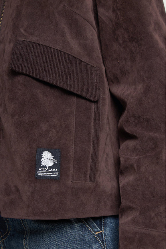 Chaqueta Elsa Reciclada Café Mujer