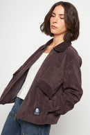 Chaqueta Elsa Reciclada Café Mujer-2