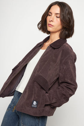 Chaqueta Elsa Reciclada Café Mujer - 0