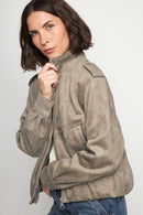 Chaqueta Maite Reciclada Café Claro Mujer-1