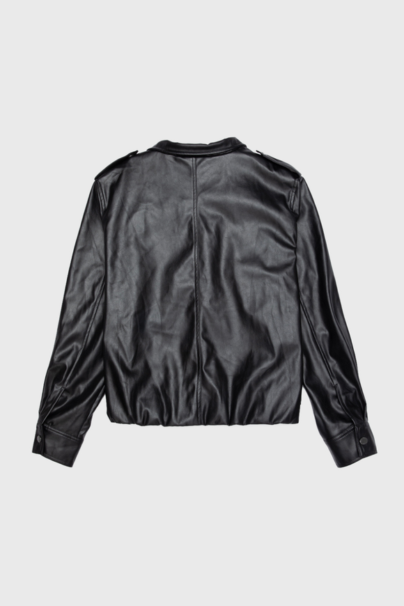 Chaqueta Maite PU Reciclada Negra Mujer