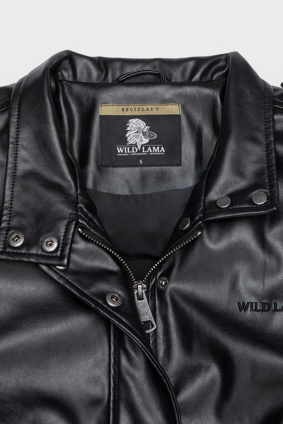 Chaqueta Maite PU Reciclada Negra Mujer