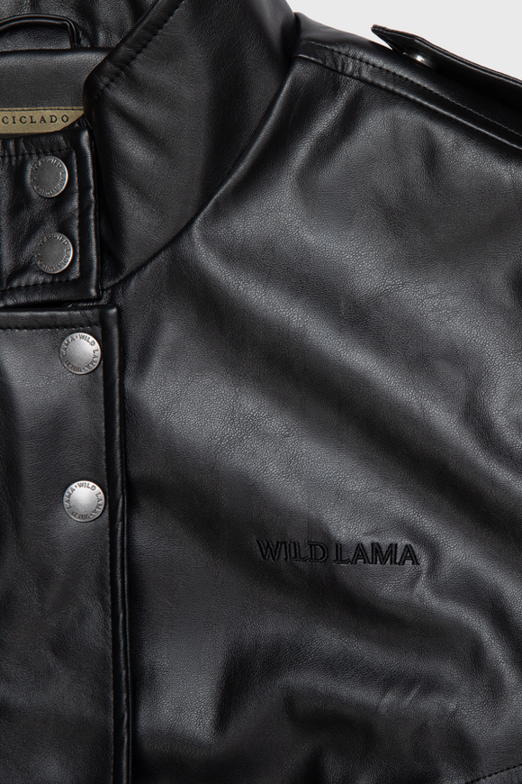 Chaqueta Maite PU Reciclada Negra Mujer