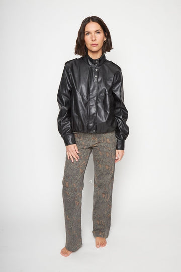 Chaqueta Maite PU Reciclada Negra Mujer - 0