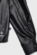 Chaqueta Maite PU Reciclada Negra Mujer-14