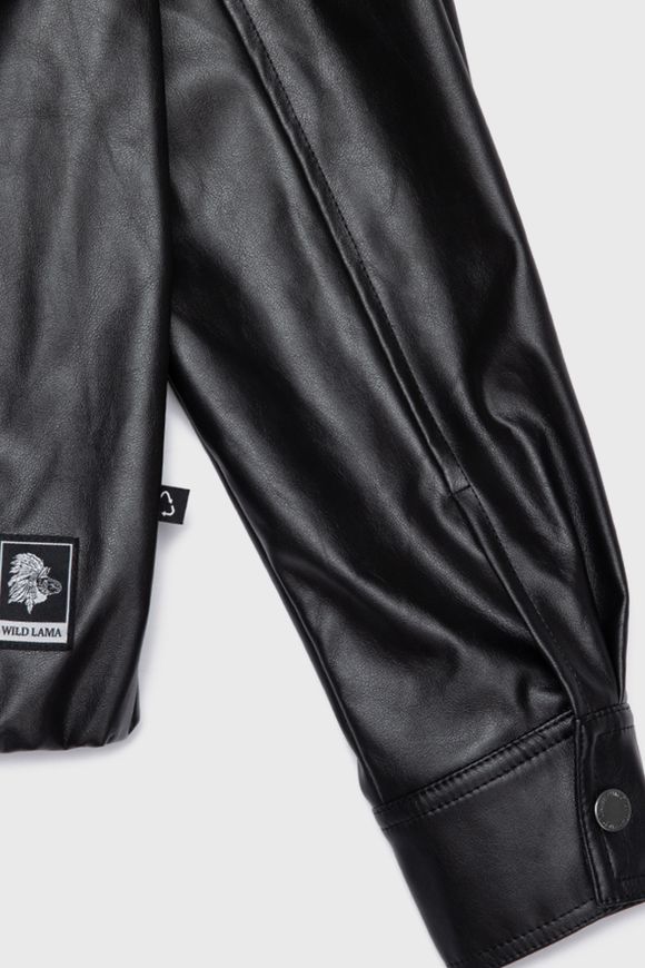Chaqueta Maite PU Reciclada Negra Mujer
