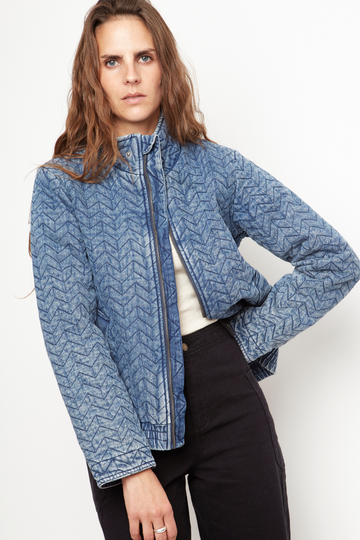 Chaqueta Nesta Orgánica Demin Mujer - 0