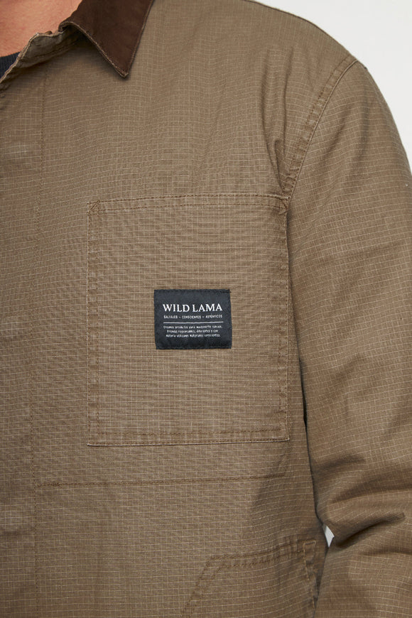 Chaqueta Roble Ripstop Orgánica Café Hombre
