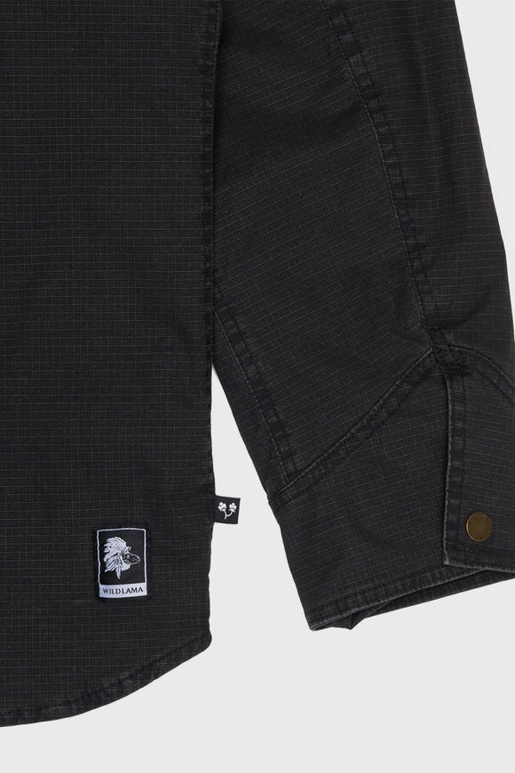 Chaqueta Roble Ripstop Orgánica Negra Hombre