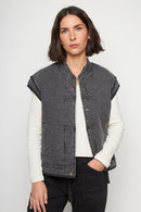 Chaqueta Roma Orgánica Negra Mujer-2