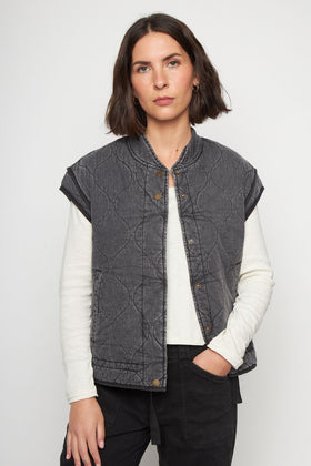 Chaqueta Roma Orgánica Negra Mujer - 0