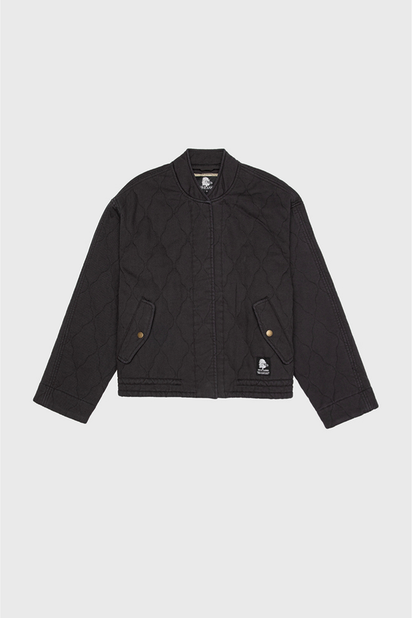Chaqueta Zepa Orgánica Negra Mujer