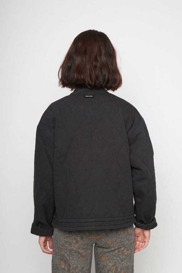 Chaqueta Zepa Orgánica Negra Mujer