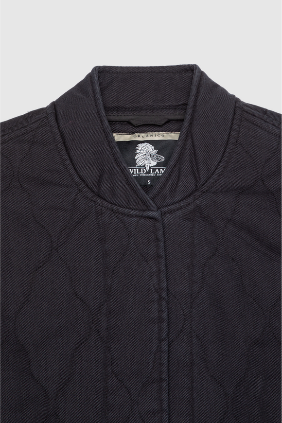Chaqueta Zepa Orgánica Negra Mujer