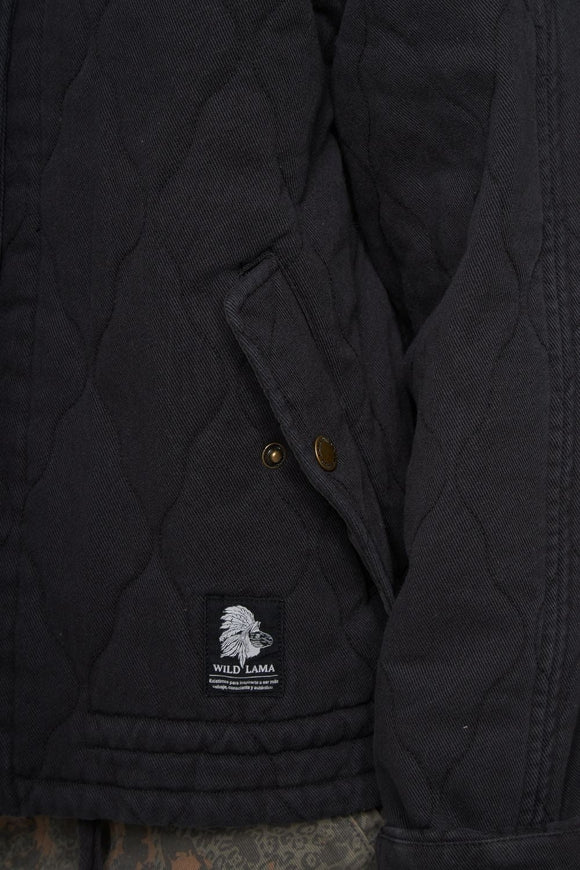 Chaqueta Zepa Orgánica Negra Mujer