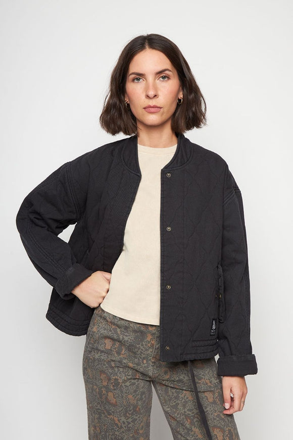 Chaqueta Zepa Orgánica Negra Mujer