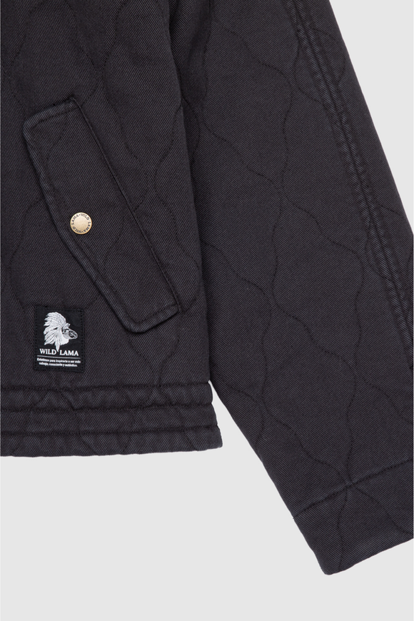 Chaqueta Zepa Orgánica Negra Mujer