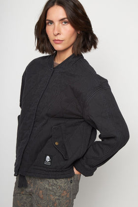 Chaqueta Zepa Orgánica Negra Mujer - 0