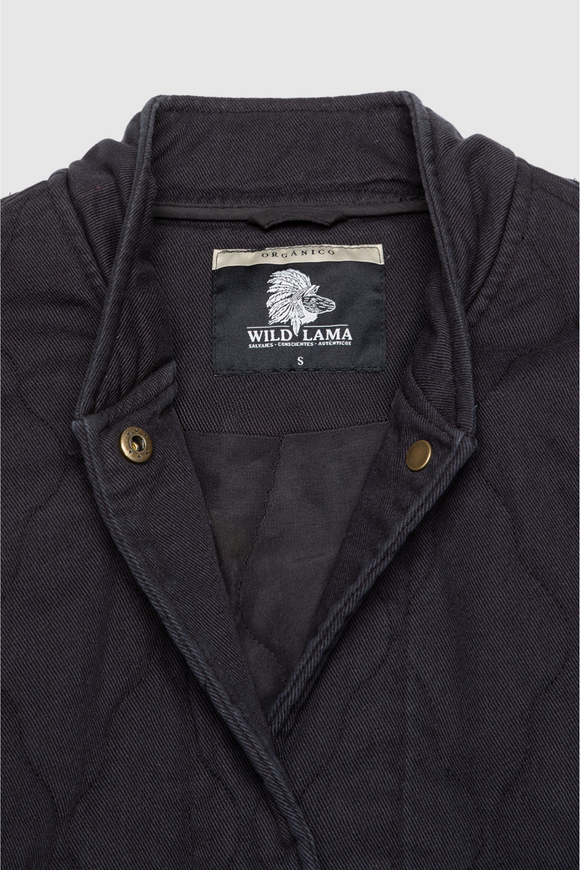 Chaqueta Zepa Orgánica Negra Mujer