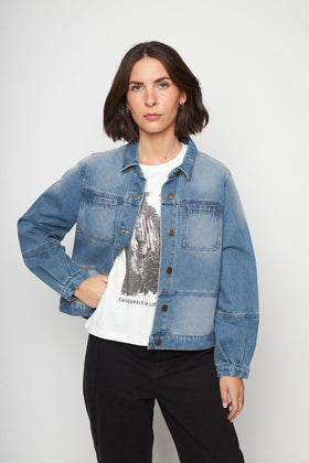 Chaqueta Freya Orgánica Denim Mujer - 0