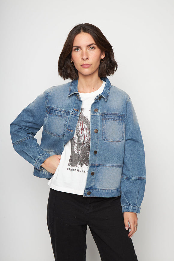 Chaqueta Freya Orgánica Denim Mujer