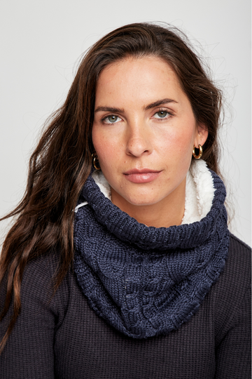 Cuello Efra Recilado Azul