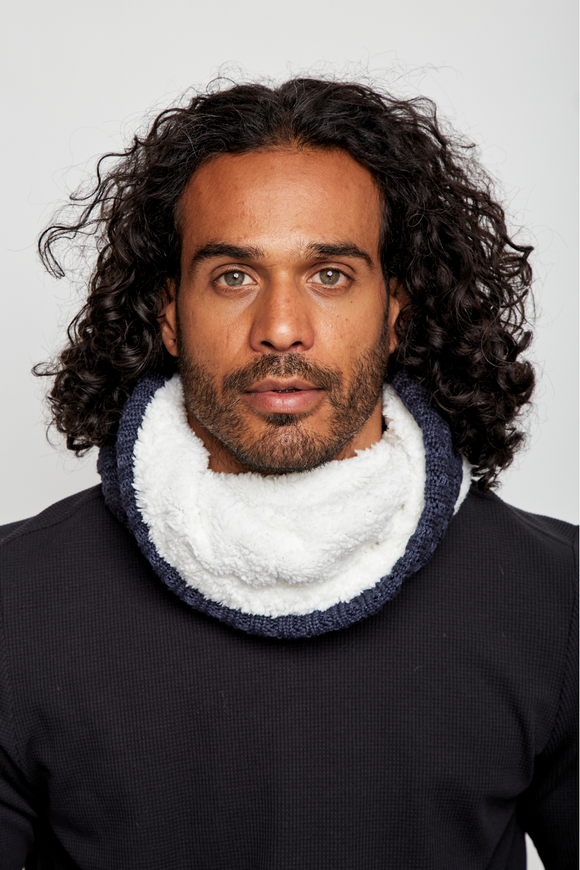 Cuello Efra Recilado Azul