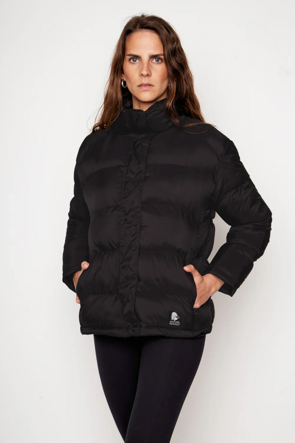 Parka Essential Puffa Reciclada Negro Mujer