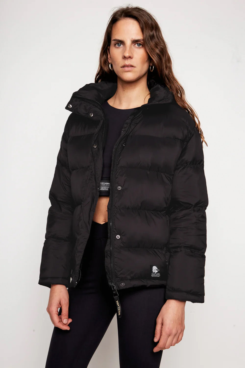 Parka Essential Puffa Reciclada Negro Mujer