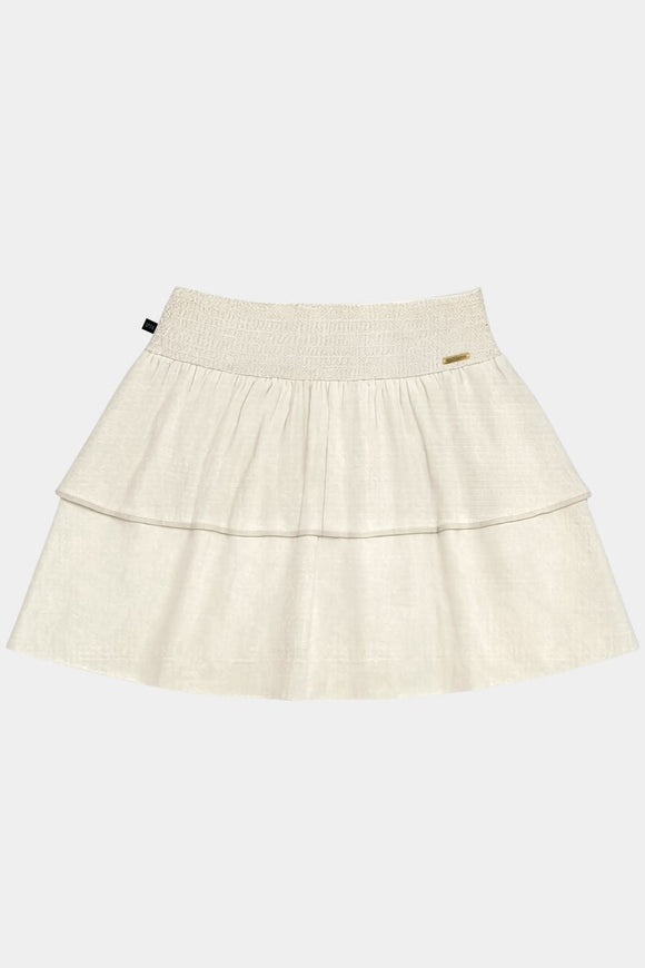 Falda Short Jopi Orgánico Beige Mujer