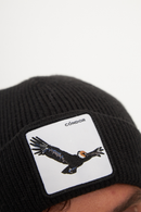 Gorro Huilo Reciclado Negro-5