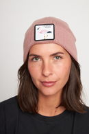 Gorro Huilo Reciclado Rosado-1