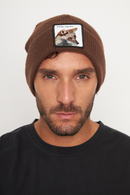 Gorro Huilo Reciclado Café-1