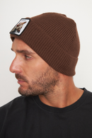 Gorro Huilo Reciclado Café-3
