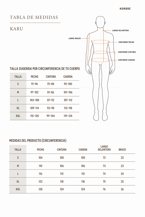 Polera Karu Orgánica Negra Hombre