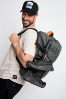 Mochila Travel Baku L Reciclada Verde 44L.-11