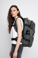 Mochila Travel Baku L Reciclada Verde 44L.-10