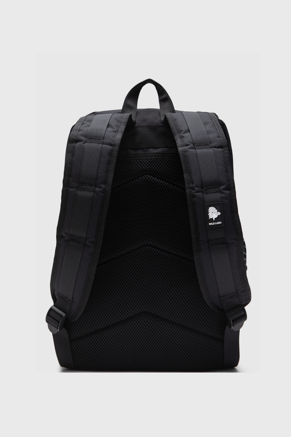 Mochila Nera Reciclada Negra con Verde