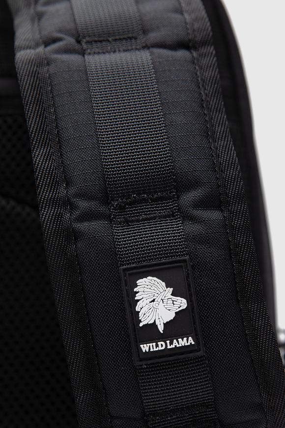 Mochila Nera Reciclada Negra con Verde
