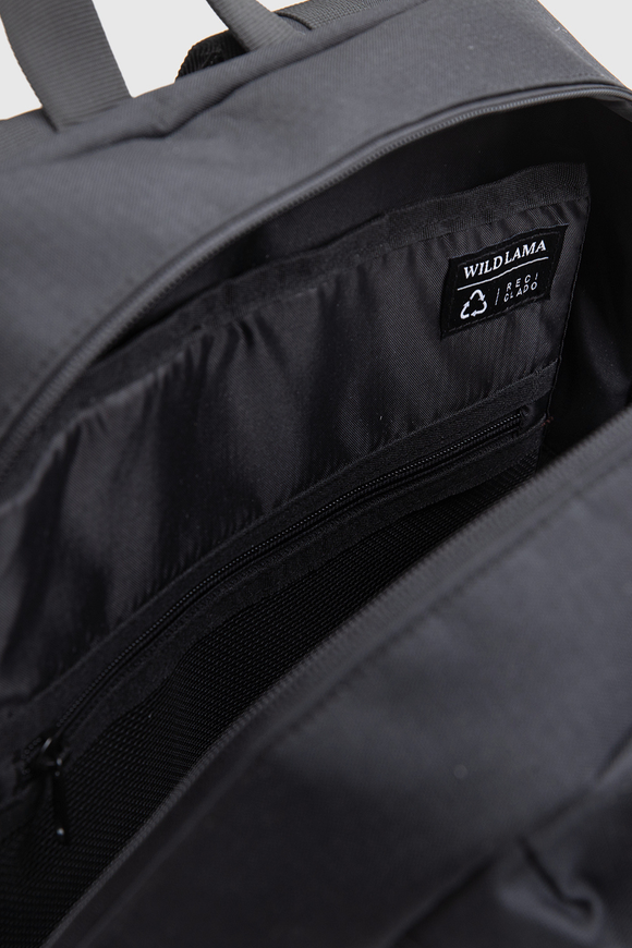 Mochila Nera Reciclada Negra con Verde