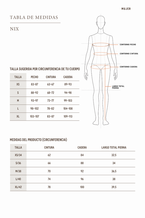 Short Nix Orgánico Denim Negro Mujer